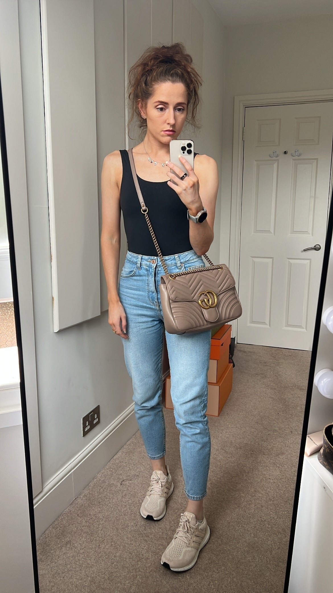 Gucci GG Dusty Pink Marmont Medium Shoulder Bag (RRP £2,340)