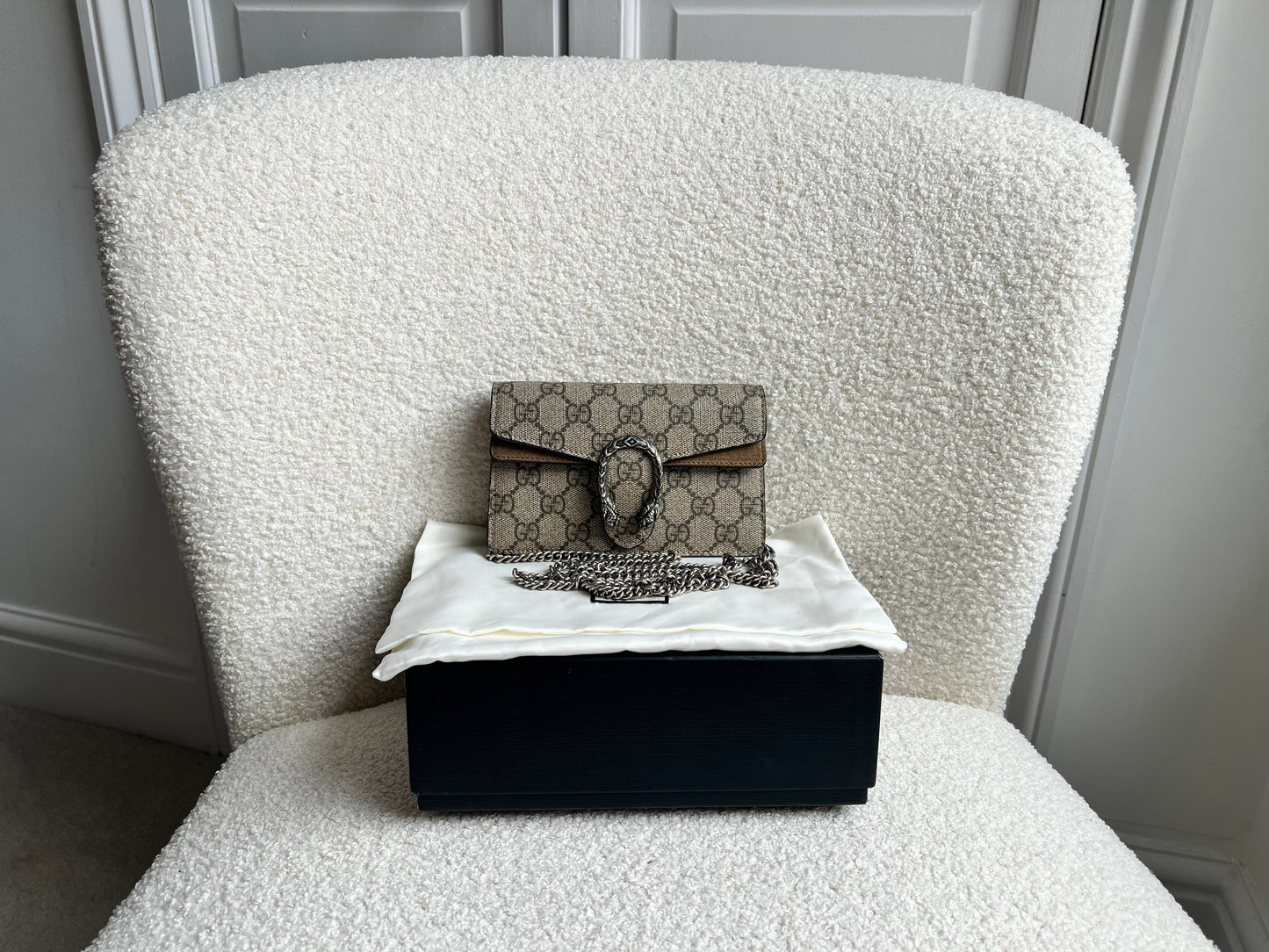 Gucci Dionysus GG Supreme Super Mini Shoulder Bag (RRP £835)