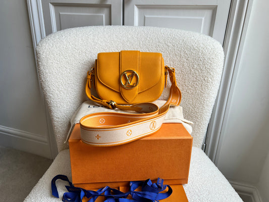 Louis Vuitton Pont 9 Soft PM Bag in Sunbeam (RRP £3030)