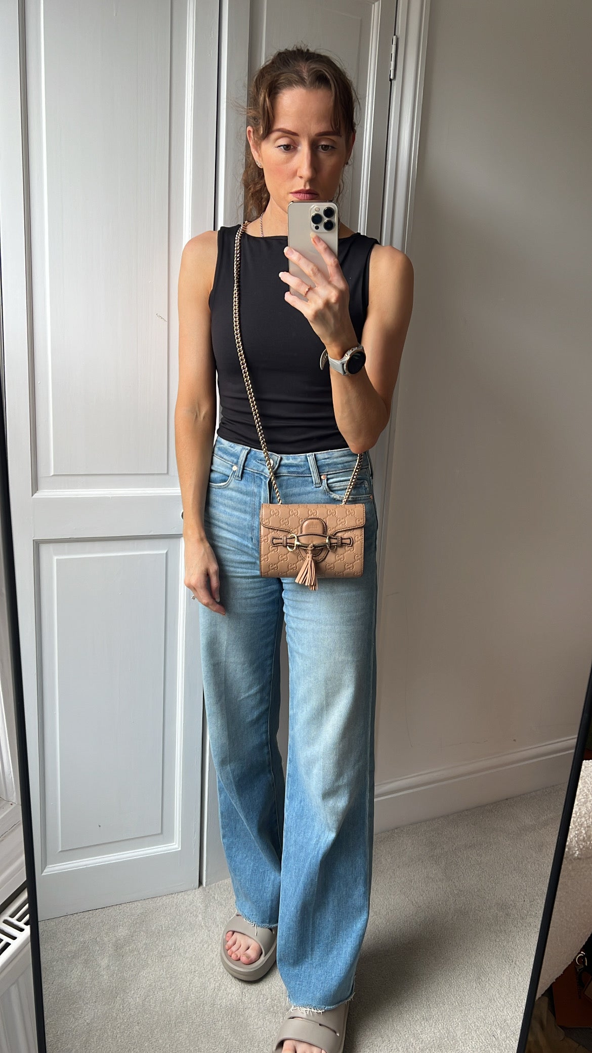 Gucci Beige Guccissima Mini Emily Shoulder Bag