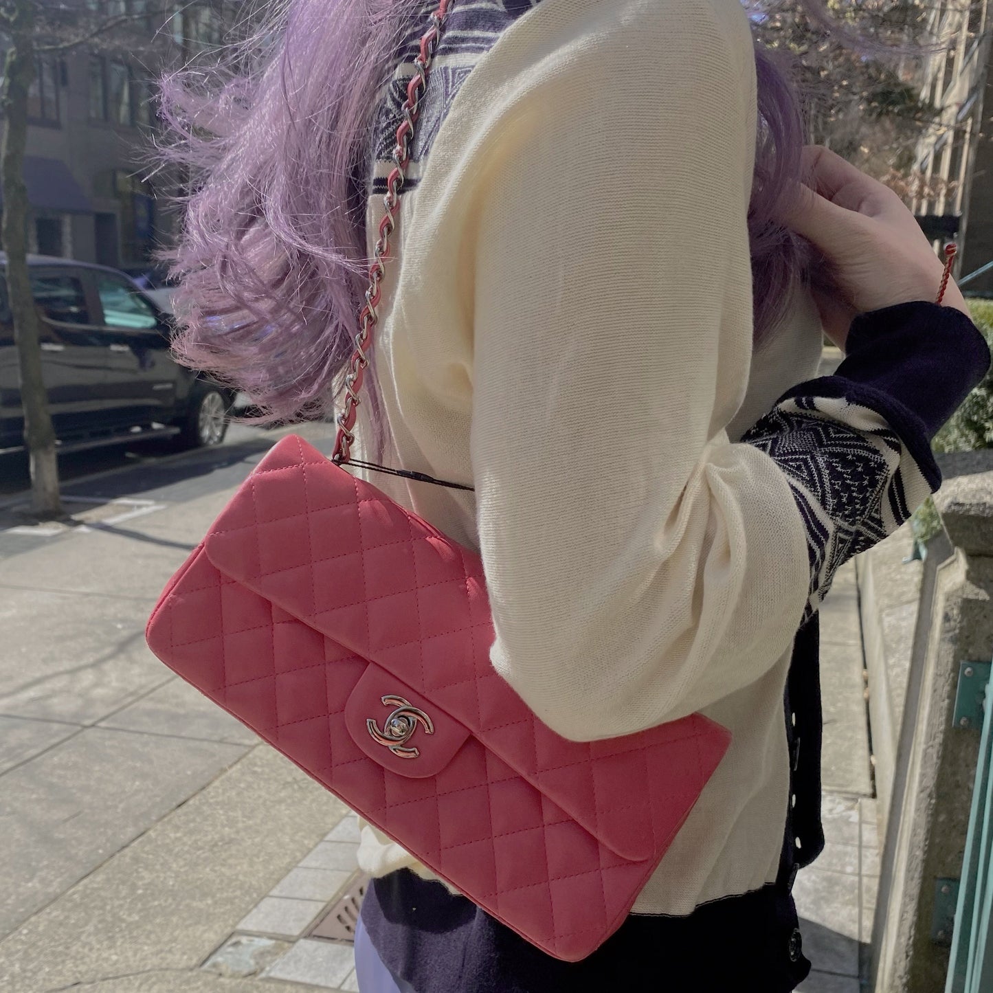 Chanel Lambskin classic flap bag TWS