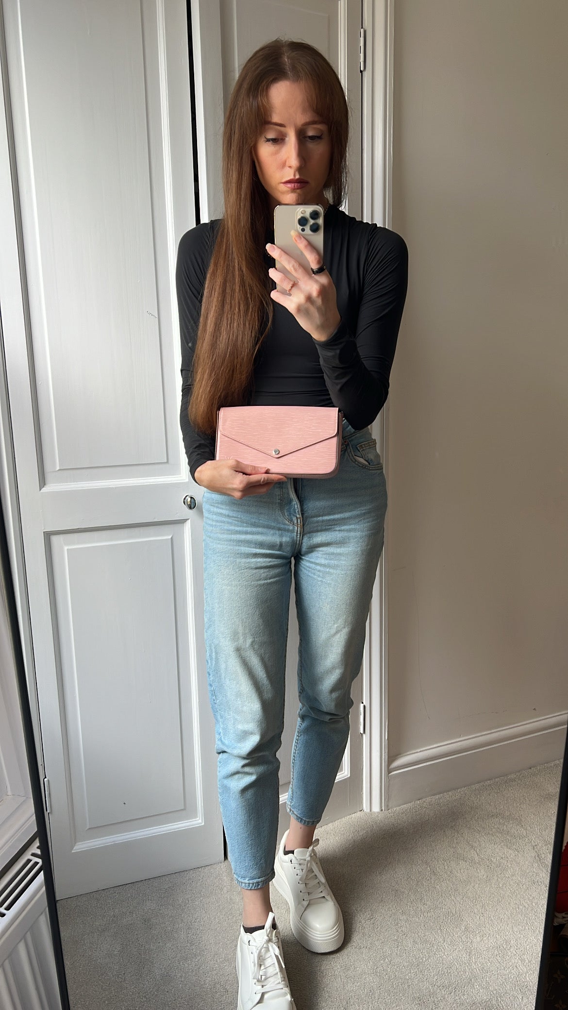 Louis Vuitton Felicie Pochette Rose Ballerine Epi (RRP £1160)