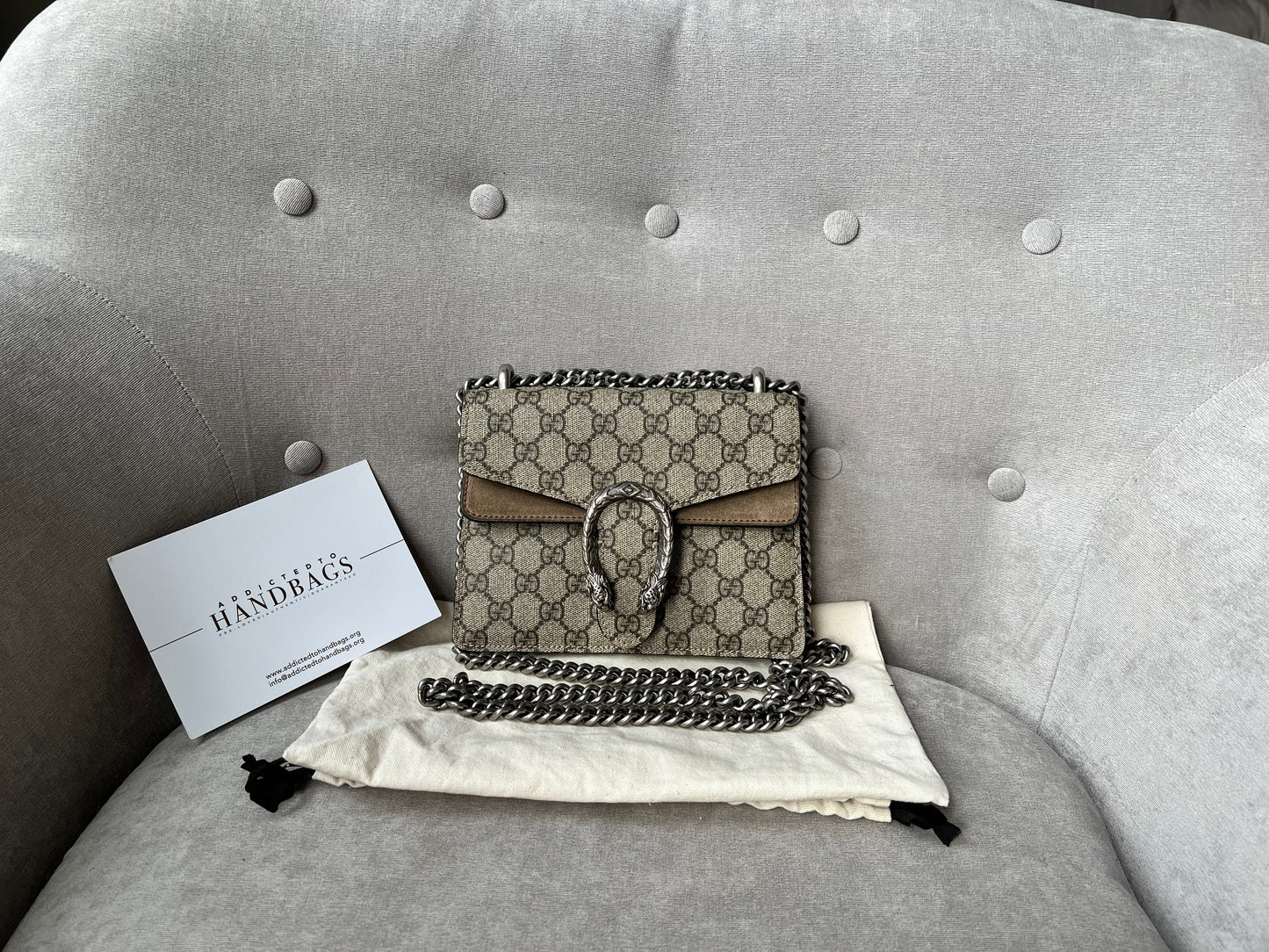 Gucci Dionysus GG Supreme Mini Shoulder Bag (RRP £1,890)