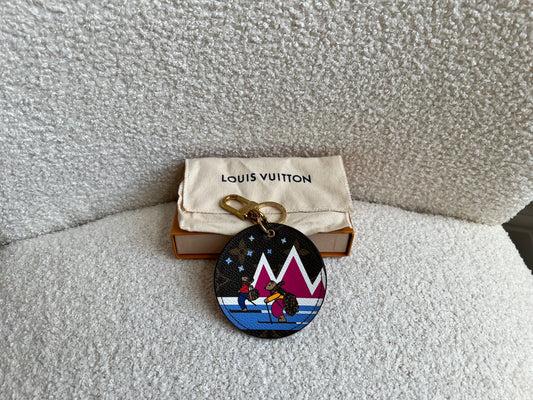 Louis Vuitton Limited Edition Bears Animation Print Monogram Keyring Bag Charm (RRP £245)