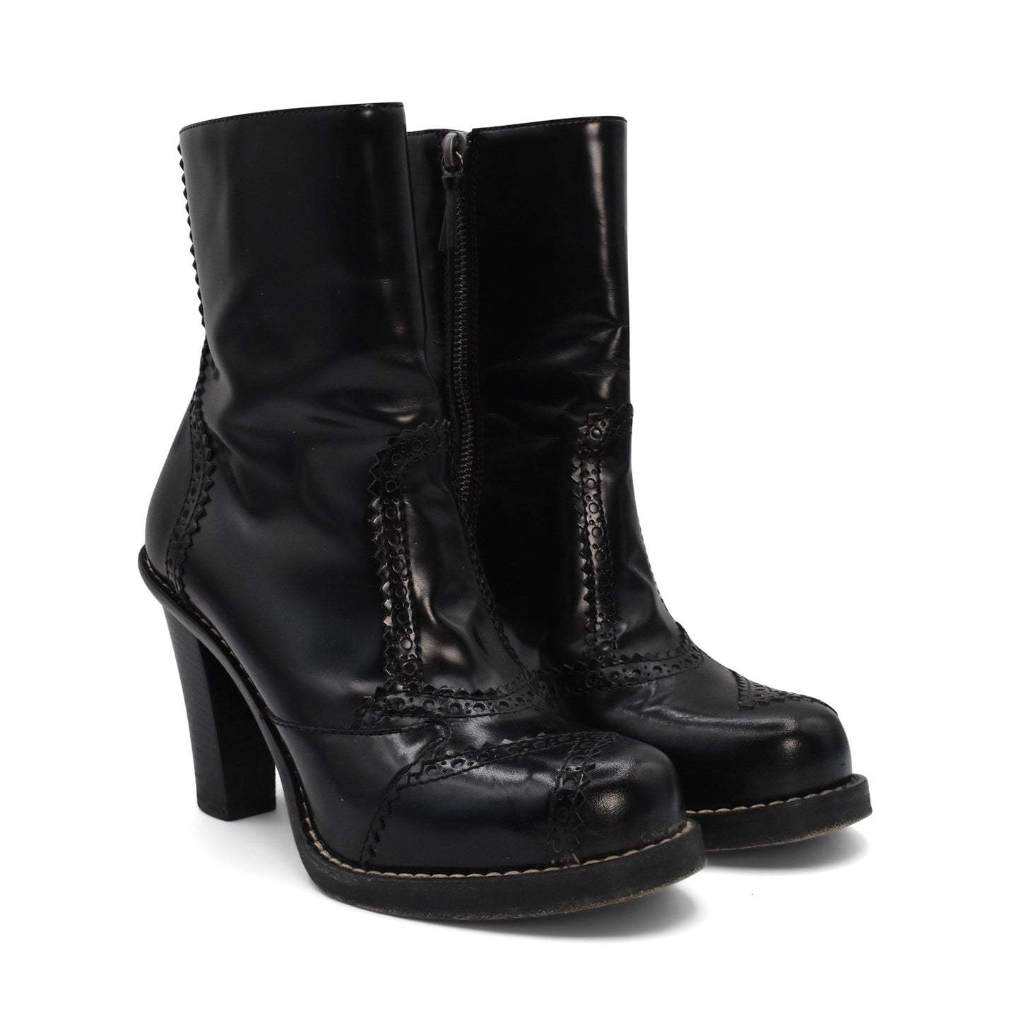 Balenciaga 'Brogue' Ankle Boots - Women's 36
