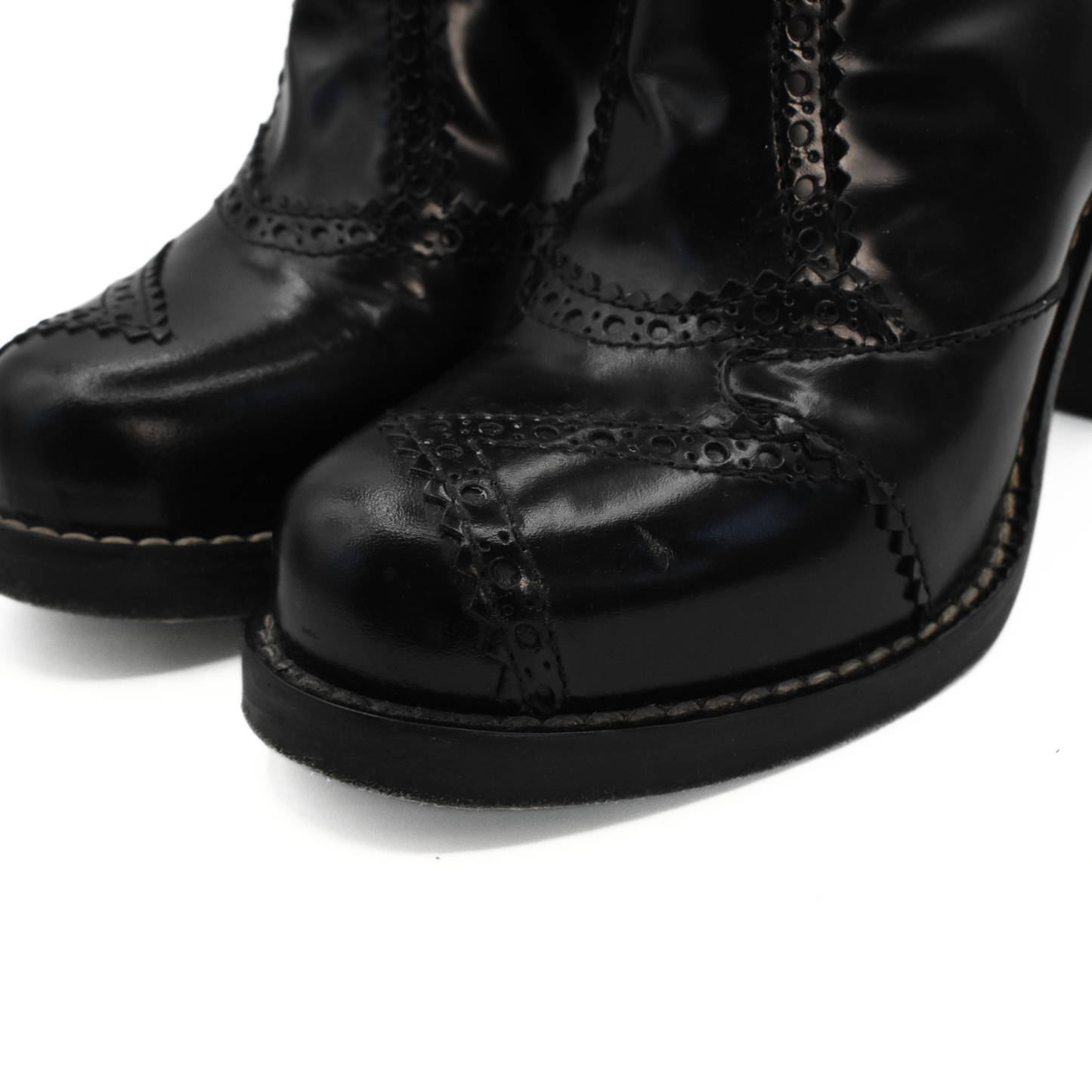 Balenciaga 'Brogue' Ankle Boots - Women's 36