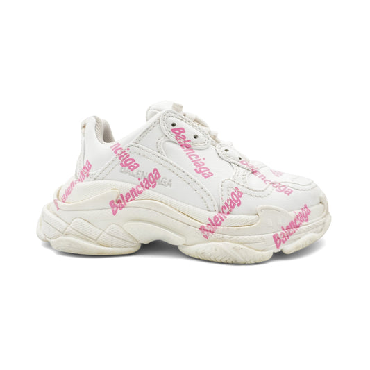 Balenciaga 'Triple S Logotype' Sneakers - Kids 10