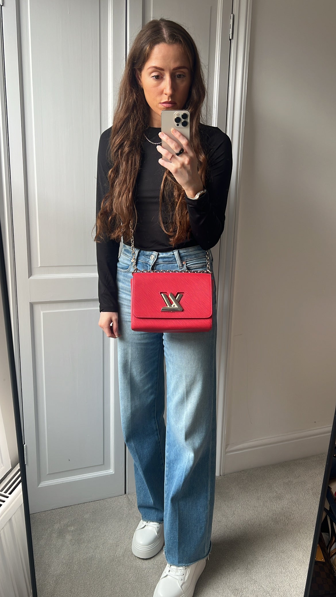 Louis Vuitton Coquelicot Twist MM Shoulder Bag (RRP £3450)