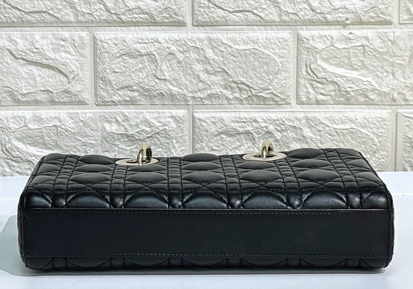 Dior Medium Lady D-Joy Bag Black Cannage Lambskin