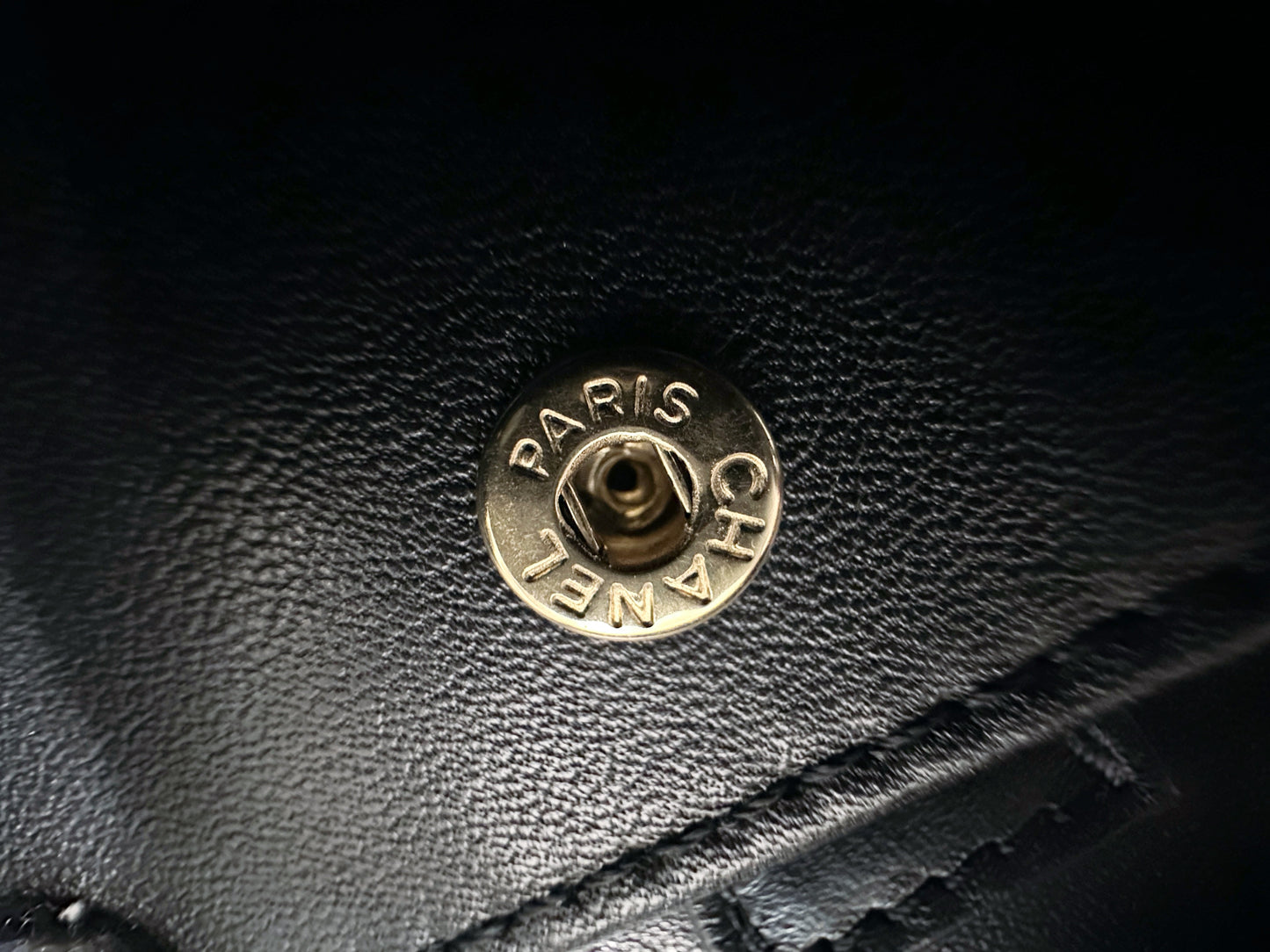 Chanel Filigree Large Black Vanity Case Bag in Caviar Leather GHW
