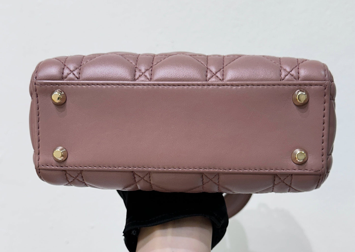 Mini Lady Dior Bag Blush Cannage Lambskin