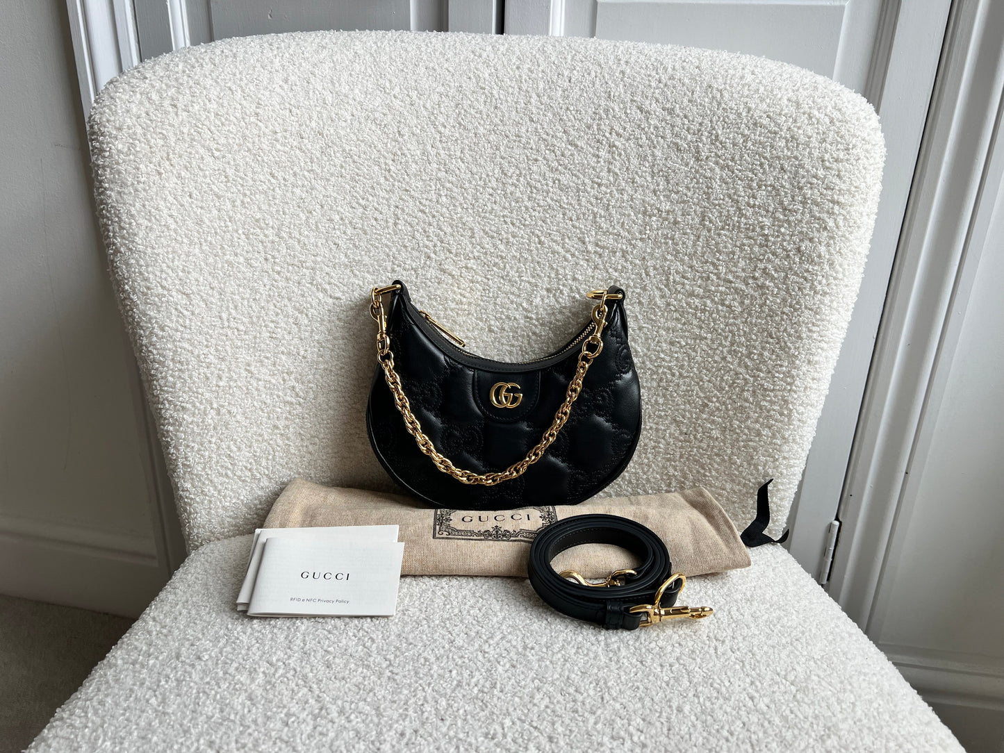 Gucci Black Mini Matelasse Shoulder Bag (RRP £1750)