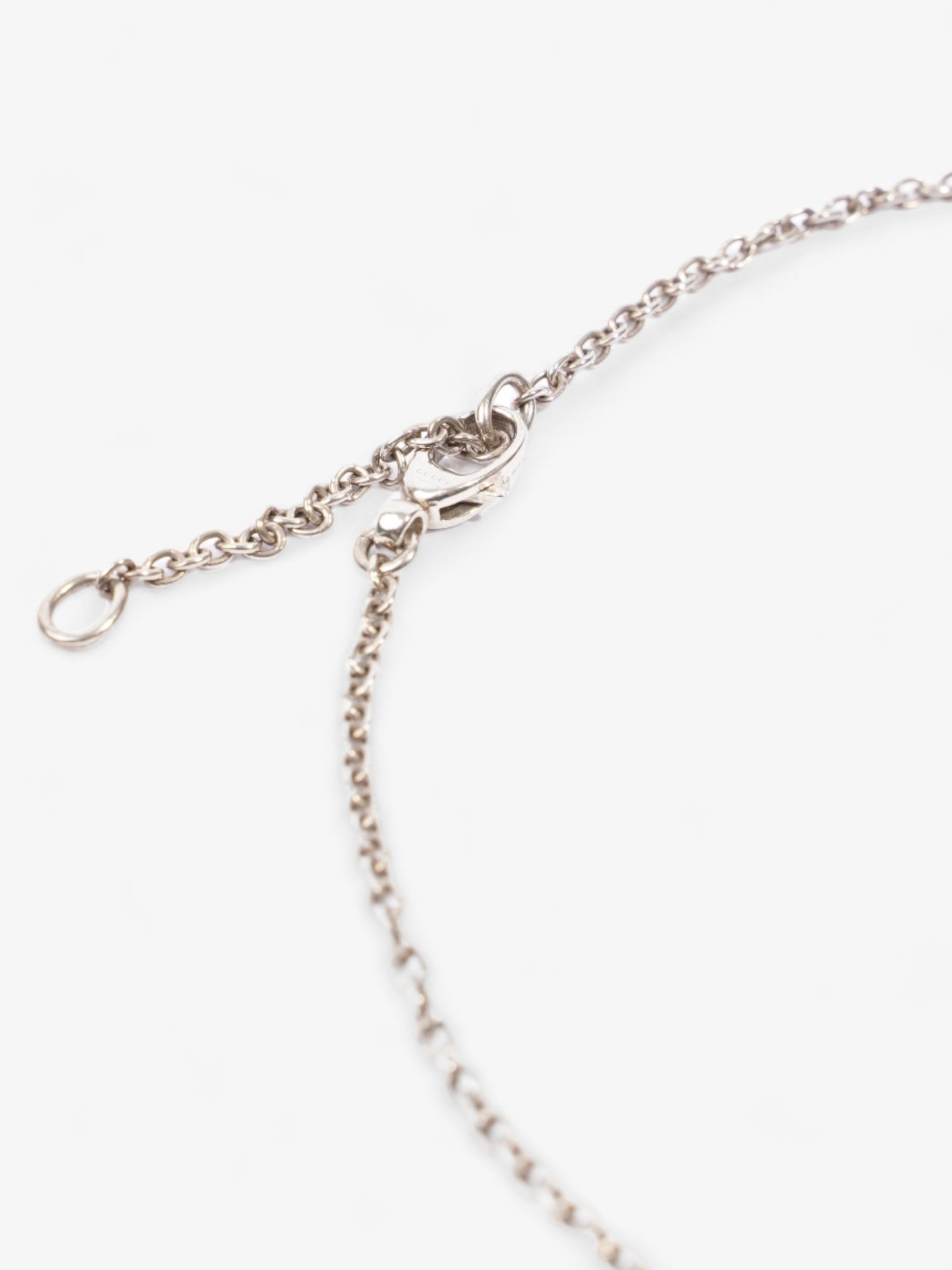 Gucci Feline Head Necklace Silver Silver Sterling