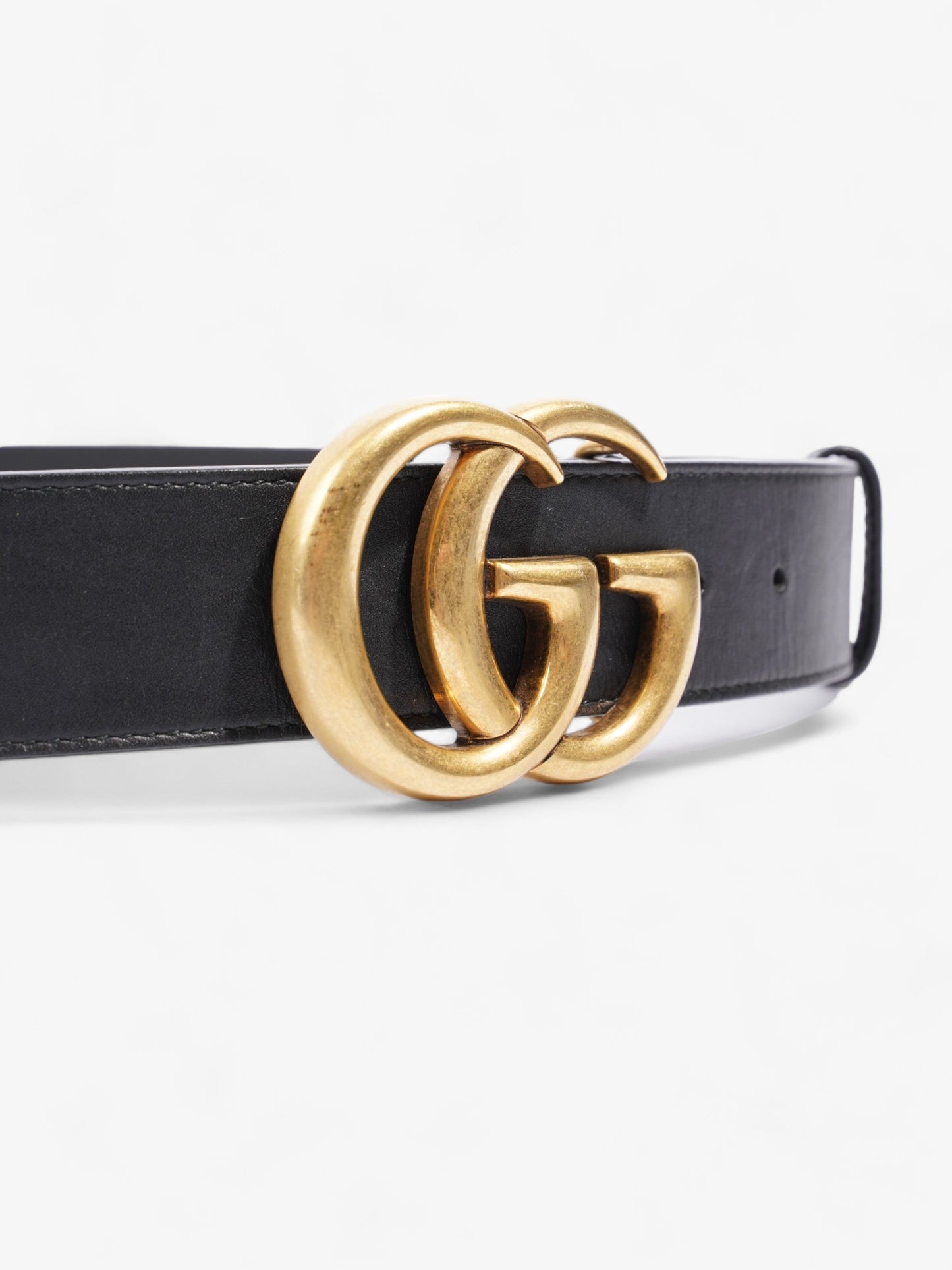Gucci GG Marmont Belt Black Leather 95cm 38mm
