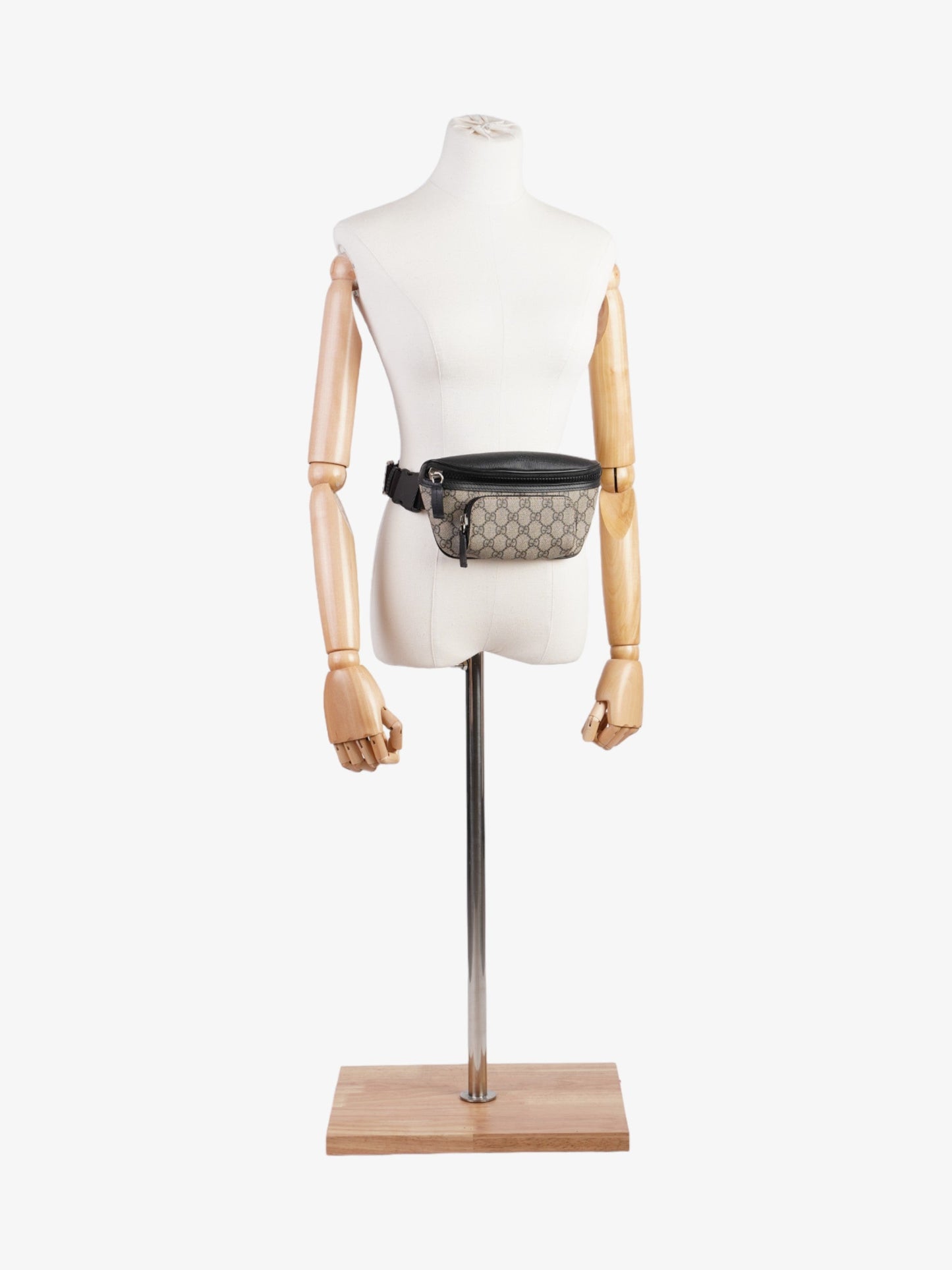 Gucci Eden Belt Bag GG Supreme / Black Coated Canvas