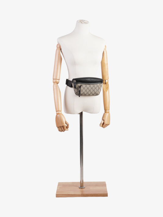 Gucci Eden Belt Bag GG Supreme / Black Coated Canvas