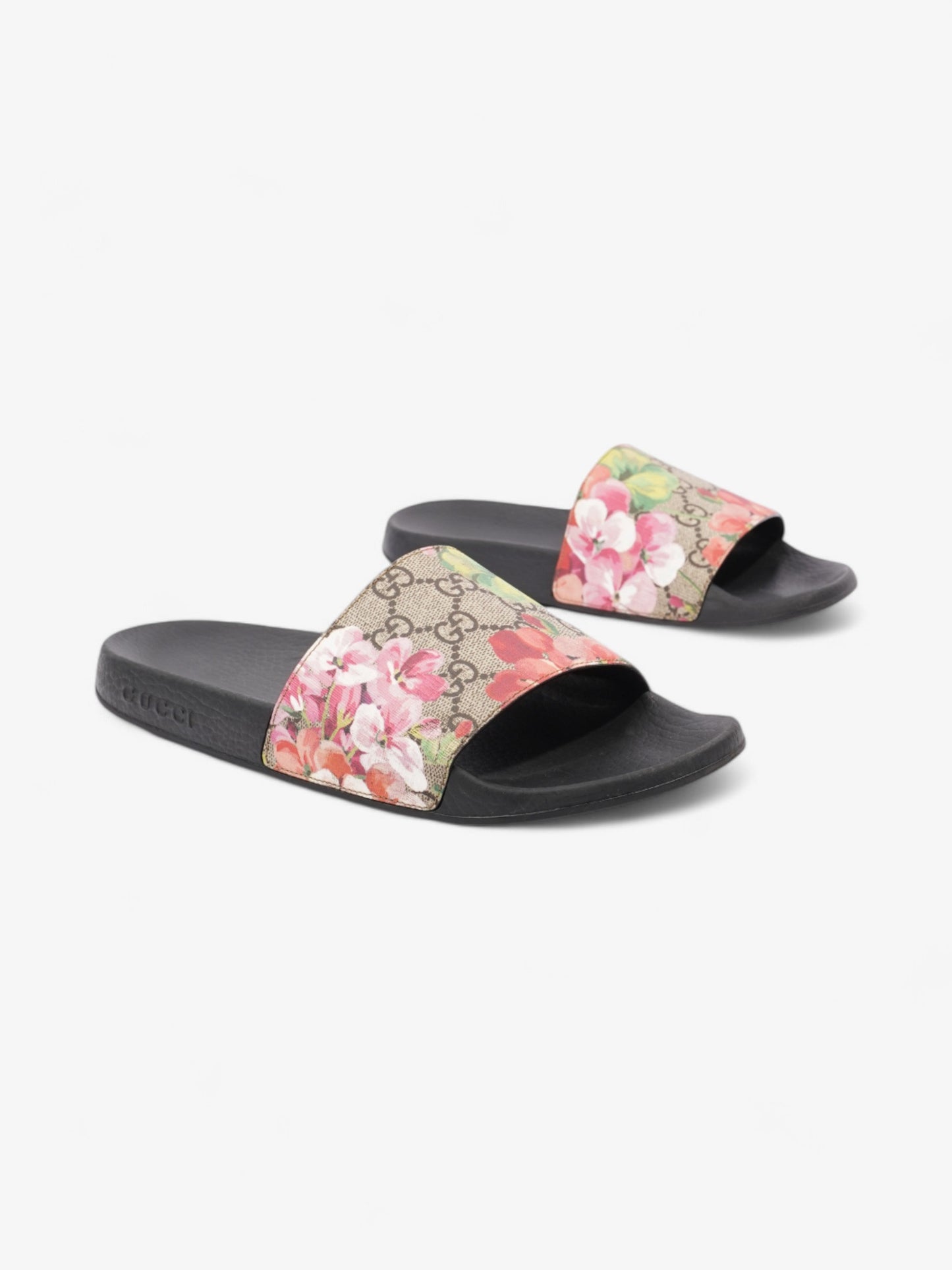 Gucci GG Blooms Supreme slides Beige / Floral Canvas EU 39 UK 6