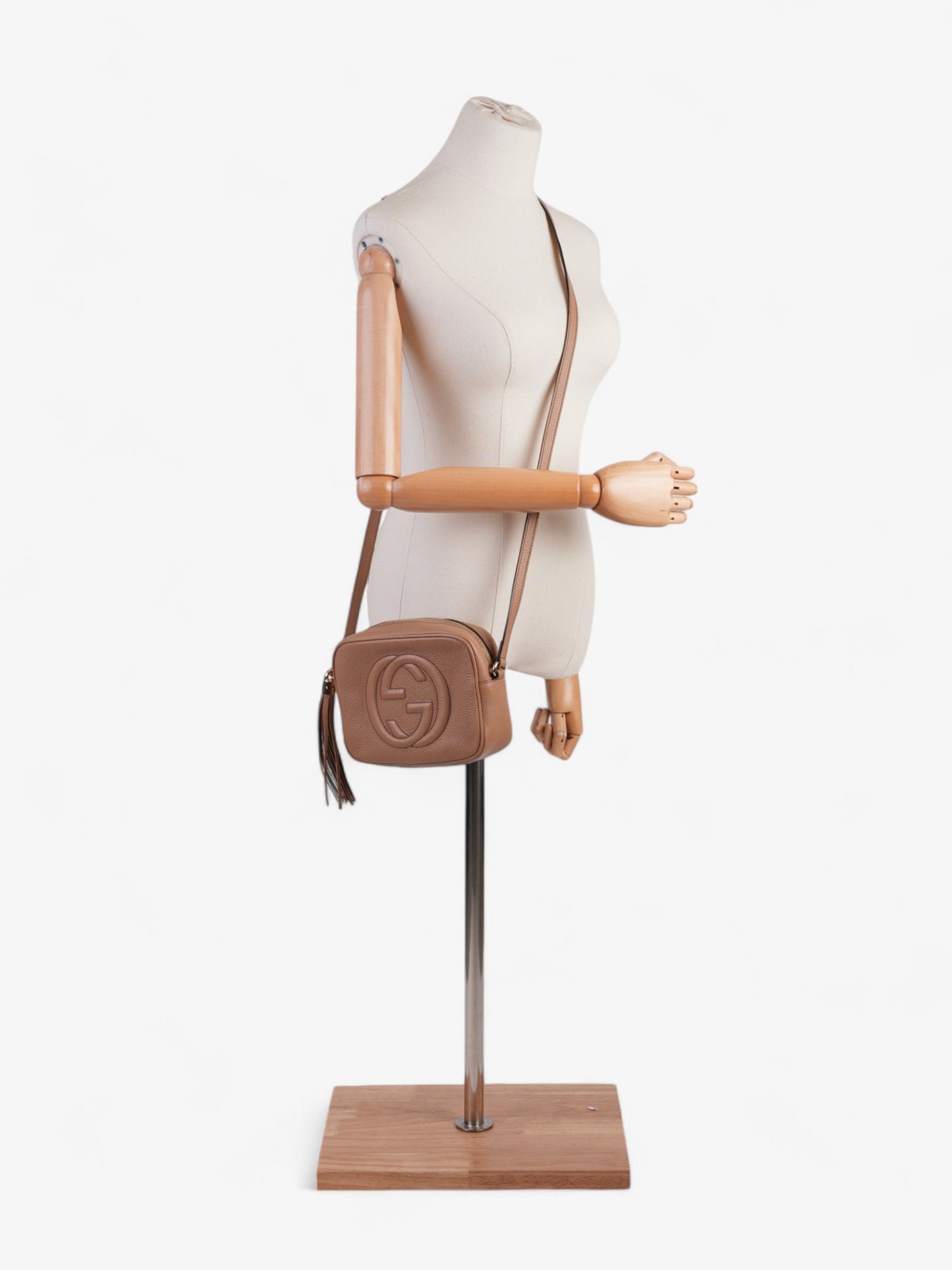 Gucci Soho Disco Bag Beige Leather Small