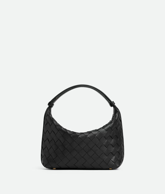 BOTTEGA VENETA CALFSKIN LEATHER INTRECCIATO MINI WALLACE BAG