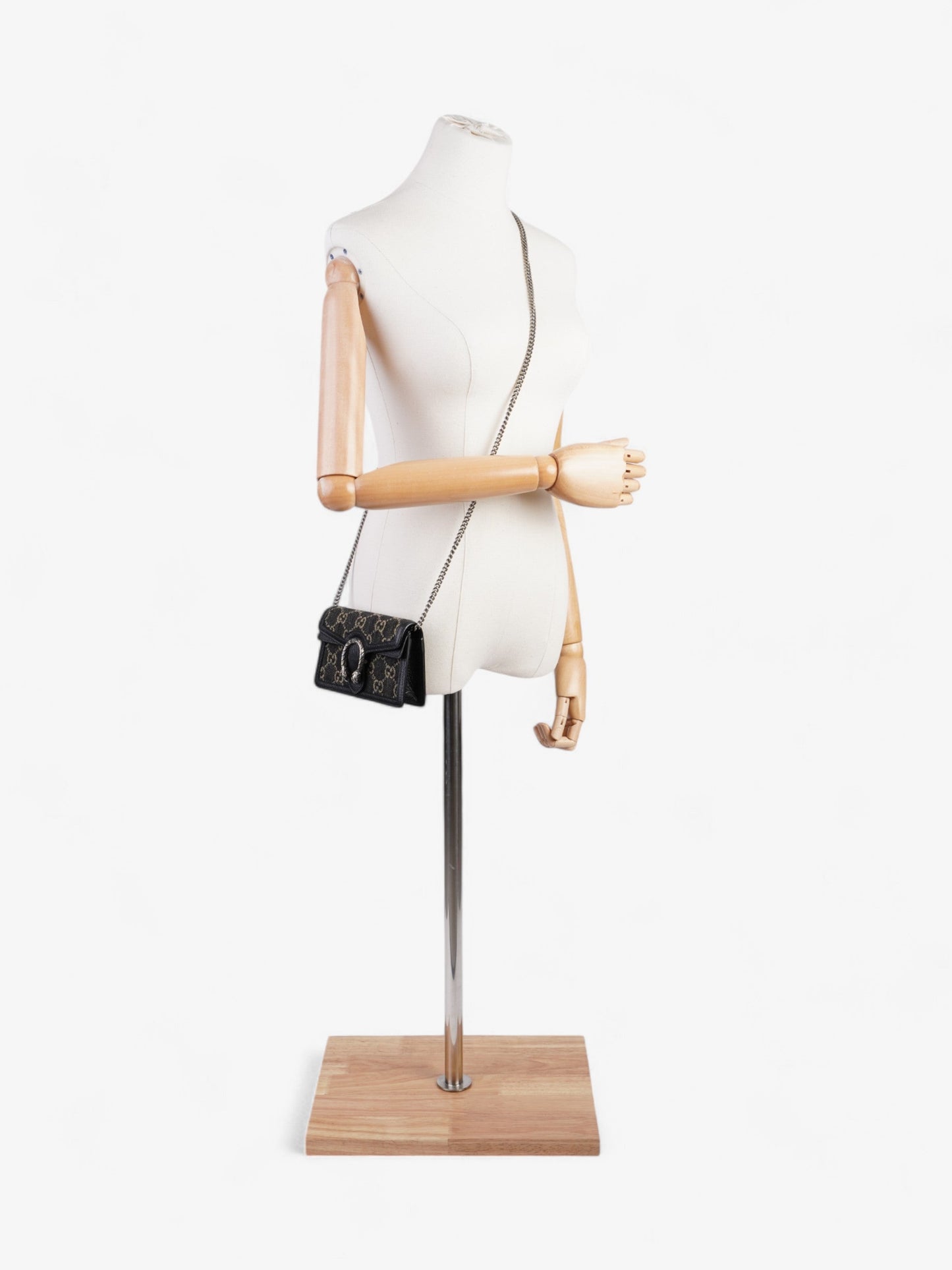 Gucci Dionysus Black / GG Supreme Denim Super Mini