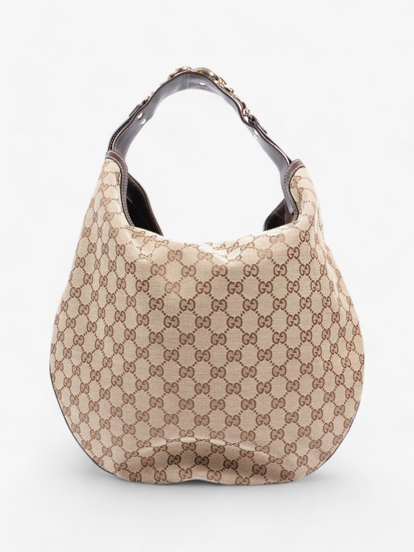 Gucci GG Hobo Beige And Ebony GG Supreme / Brown Canvas