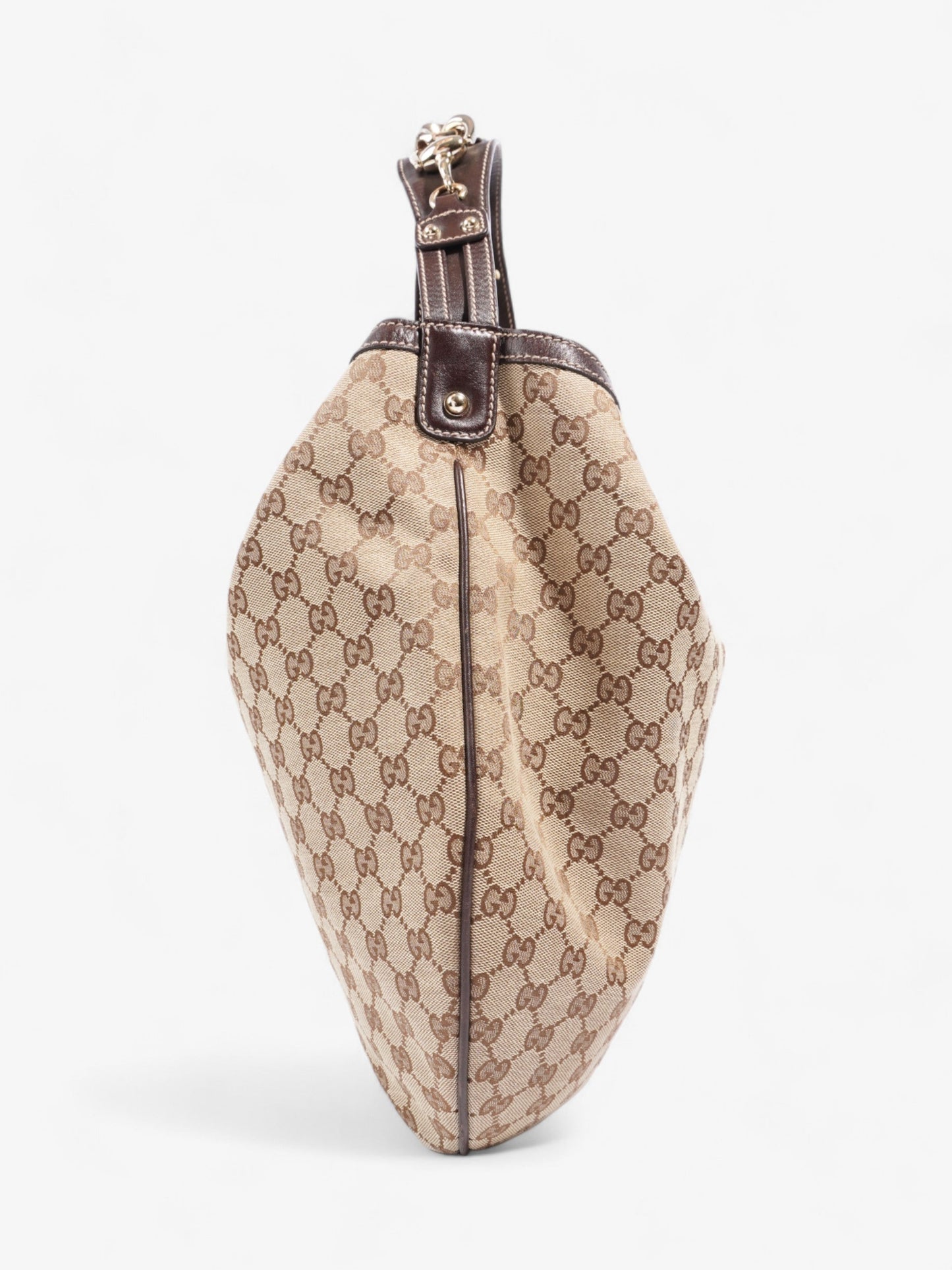 Gucci GG Hobo Beige And Ebony GG Supreme / Brown Canvas