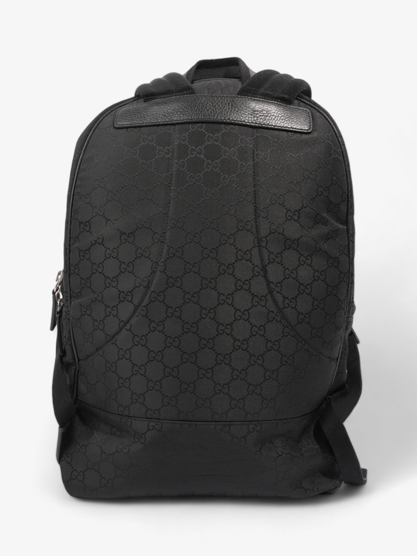Gucci Double Zip Backpack Black GG Supreme Nylon