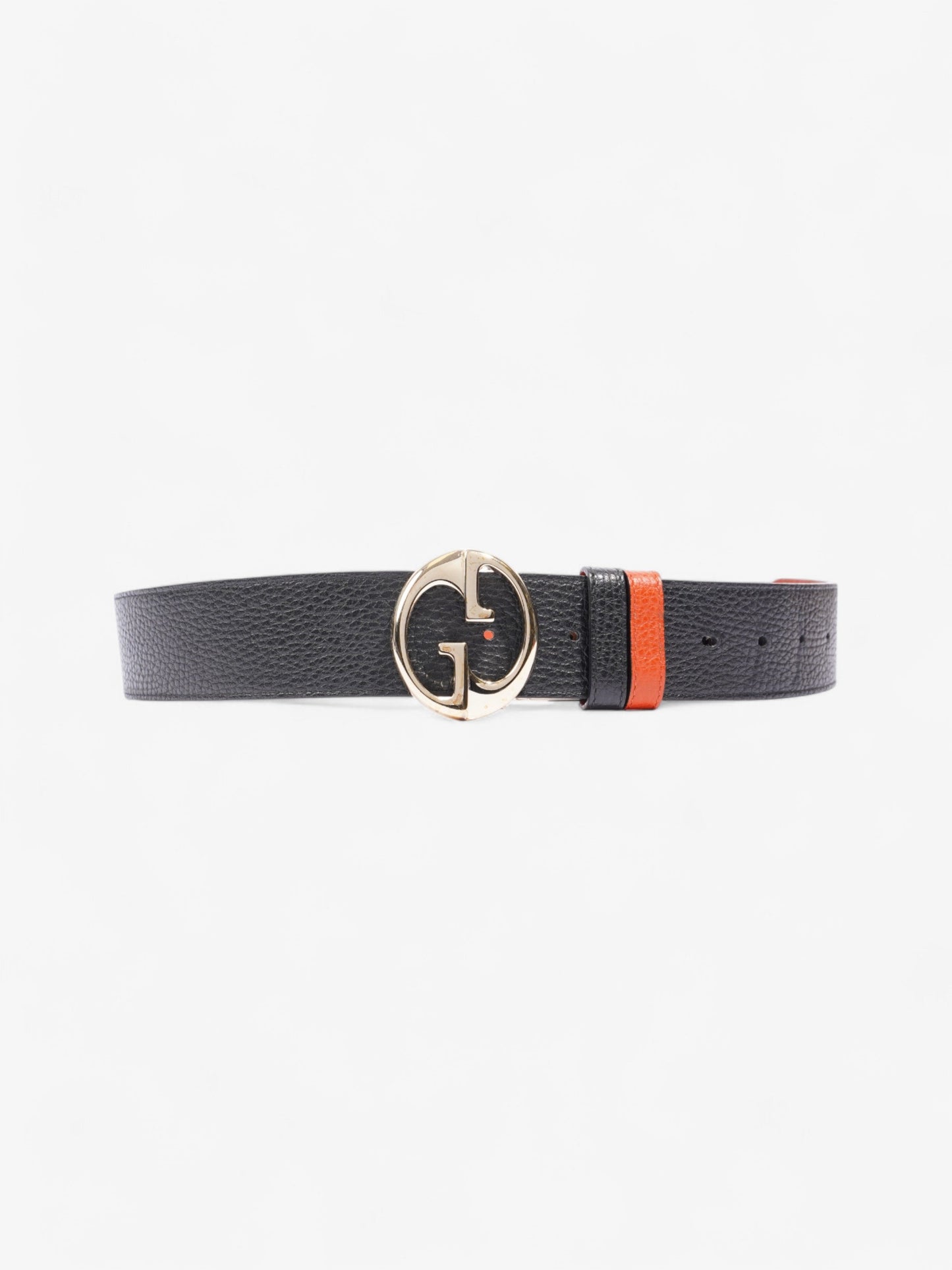 Gucci GG Marmont Reversible Belt Black / Gold / Orange Leather 95cm / 38"