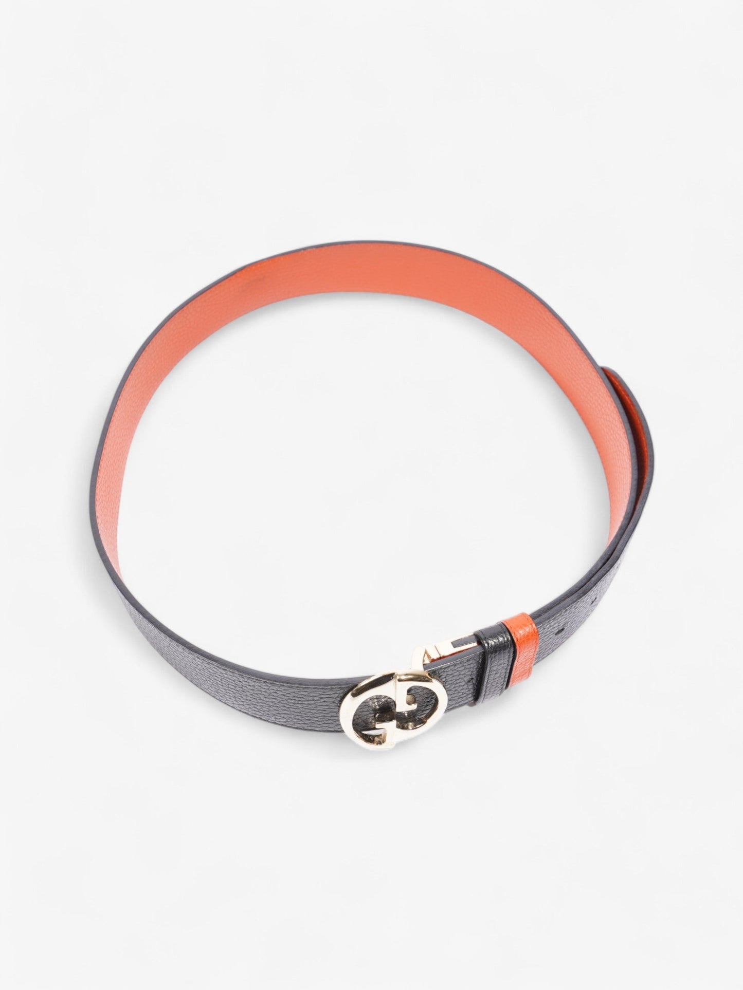 Gucci GG Marmont Reversible Belt Black / Gold / Orange Leather 95cm / 38"
