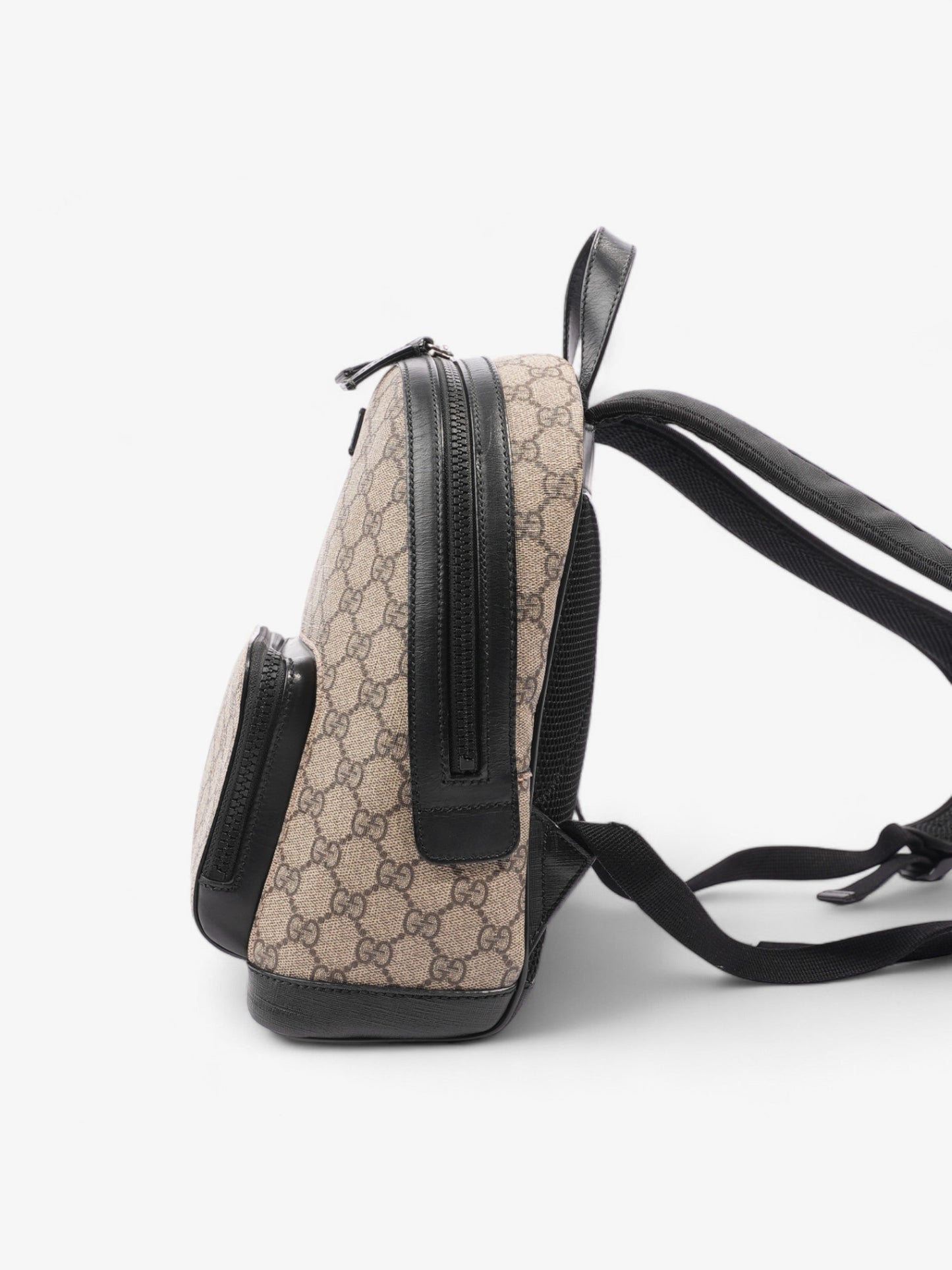 Gucci Eden Day Backpack GG Supreme / Black Coated Canvas Small