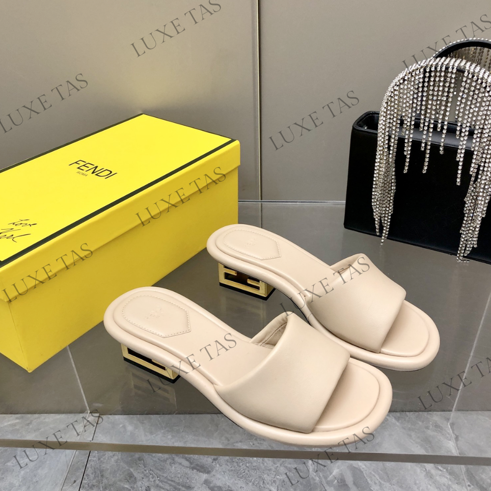 Baguette Pink Nappa Leather Slides - Designer Slides & Sandals for Women