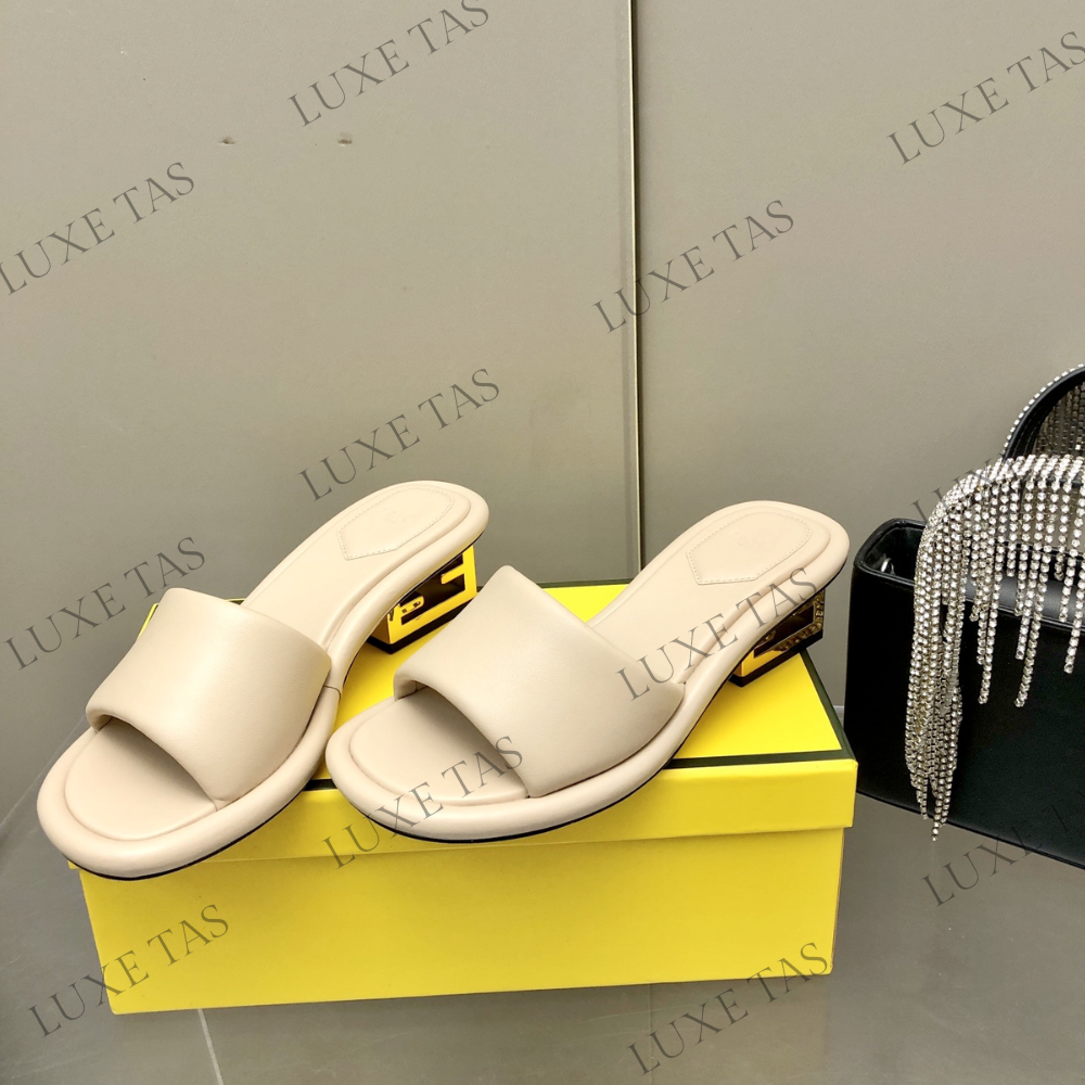 Baguette Pink Nappa Leather Slides - Designer Slides & Sandals for Women
