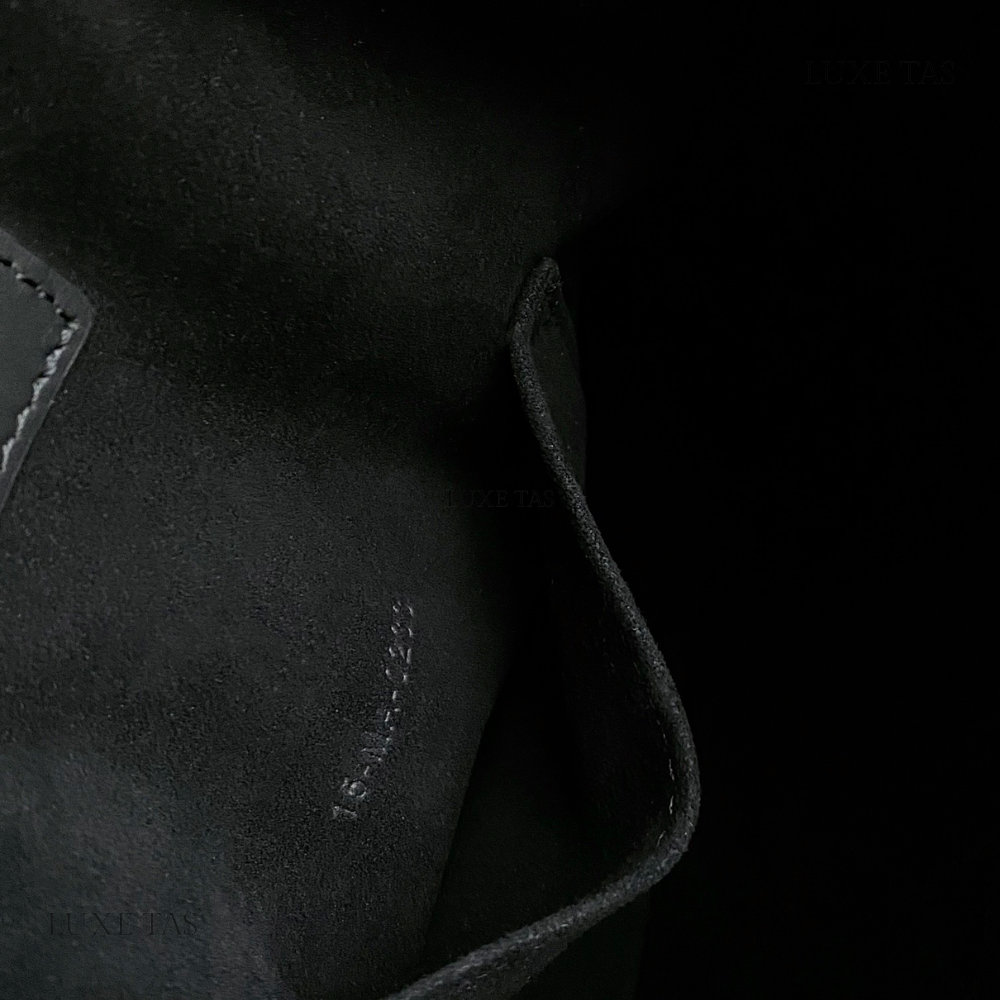 Black C*D-Embossed Calfskin Medium C'Est Dior Bag Leather Bucket Bag for Women