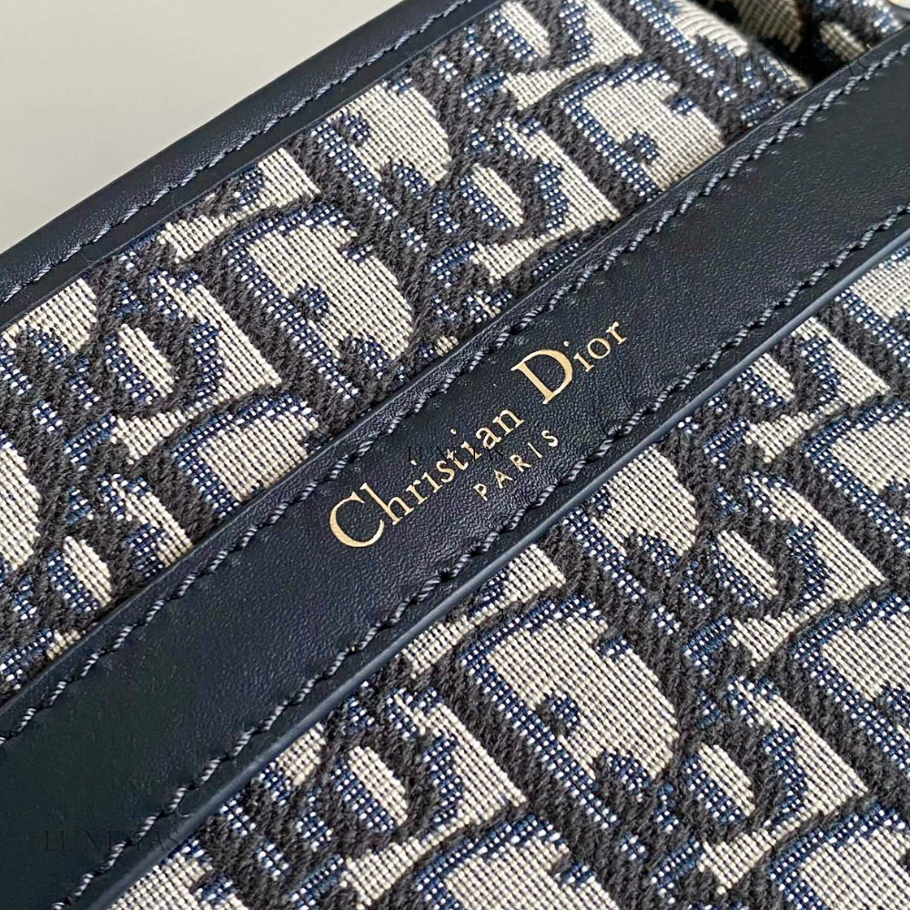 Blue Medium C'est Dior Bag Leather Bucket Bag for Women