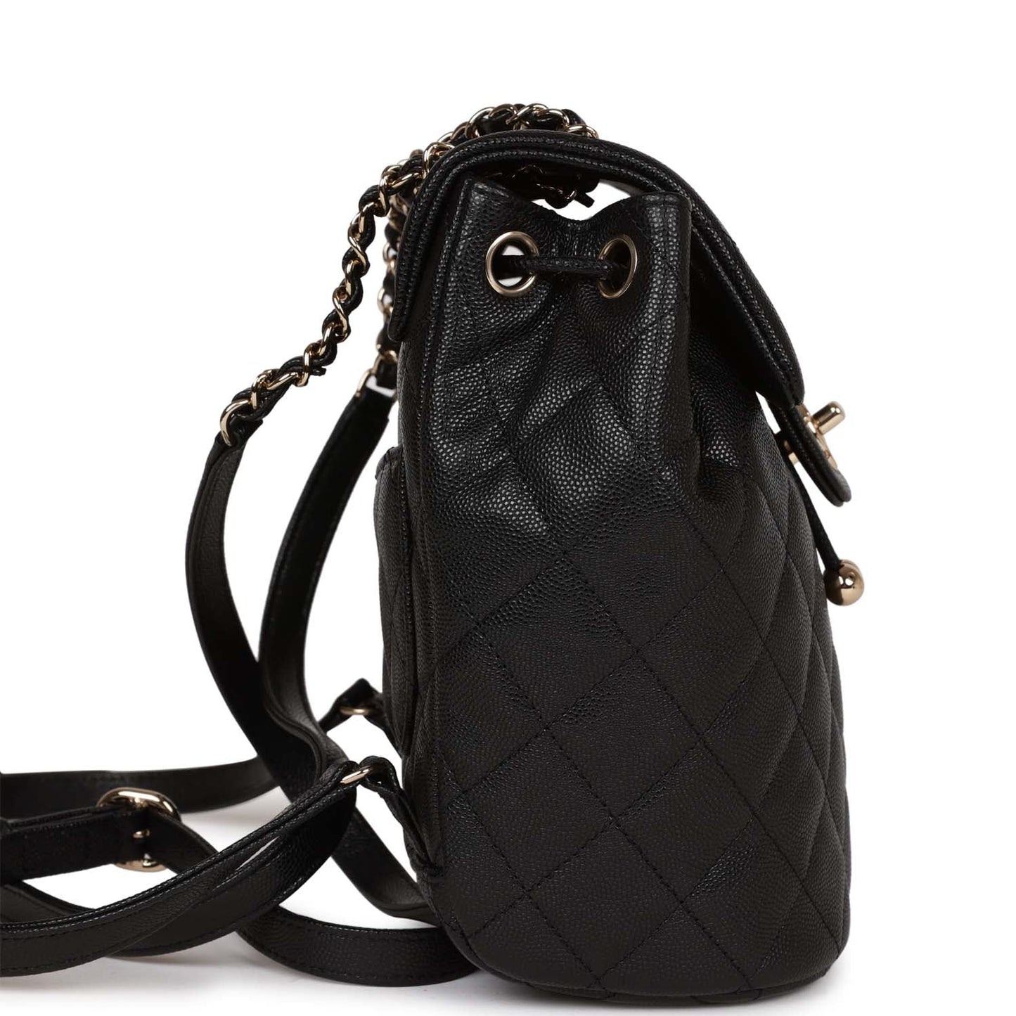 Chanel Mini Urban Spirit Backpack Black Caviar Gold Hardware