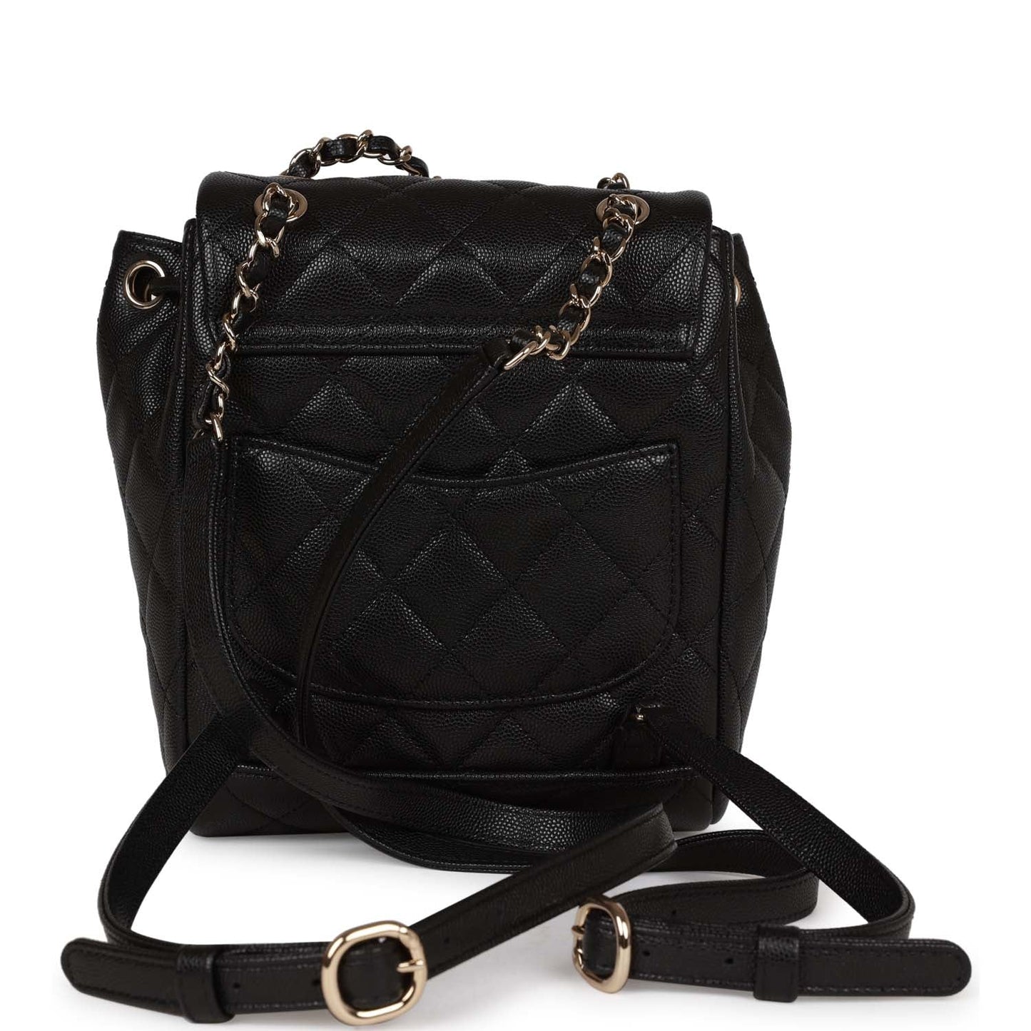Chanel Mini Urban Spirit Backpack Black Caviar Gold Hardware