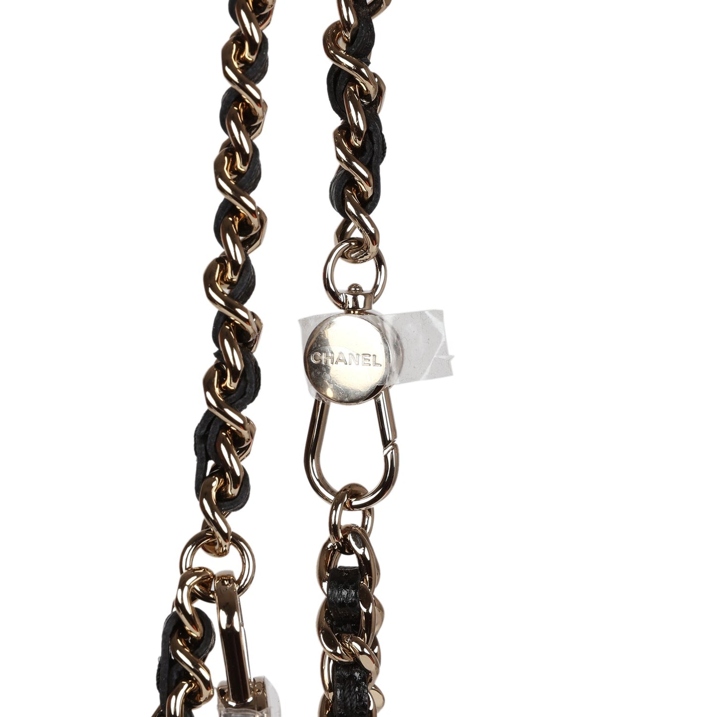 Chanel Mini Phone Holder Backpack Black Caviar Light Gold Hardware