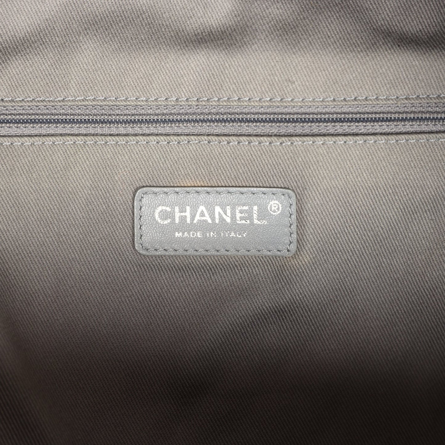 Chanel Graffiti Backpack Grey Multicolored Canvas Silver Hardware