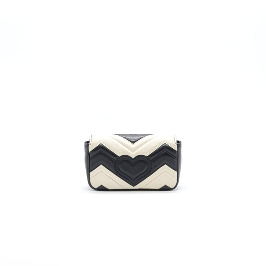 Gucci Marmont Super Mini Black and White