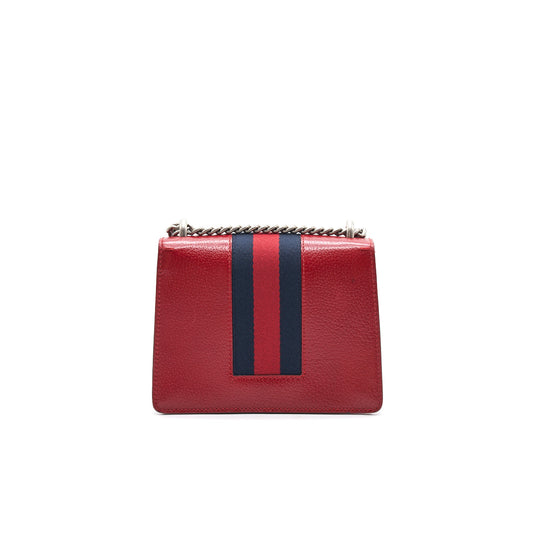 Gucci Dionysus Leather Mini Bag Red