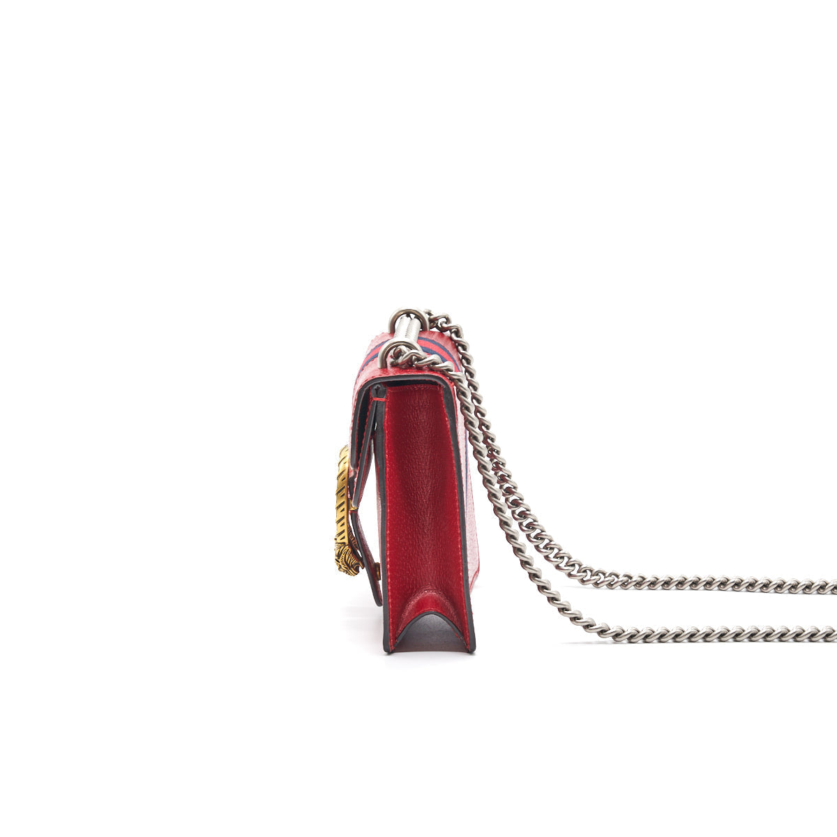 Gucci Dionysus Leather Mini Bag Red