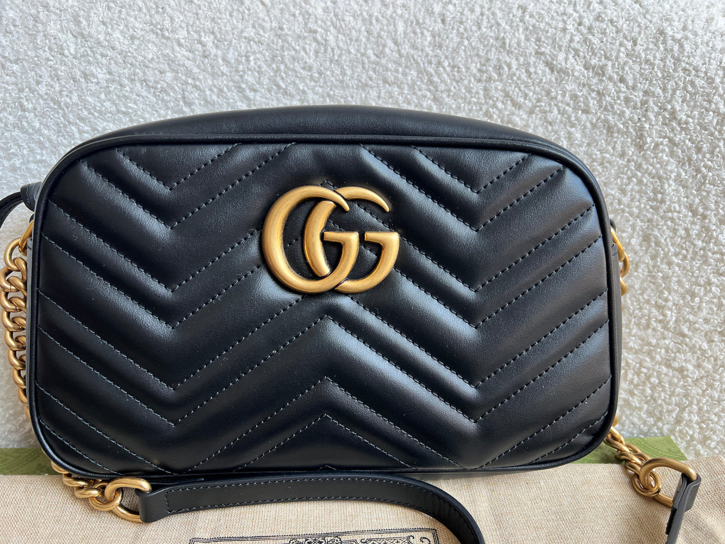 Gucci GG Black Marmont Small Shoulder Bag (RRP £1440)