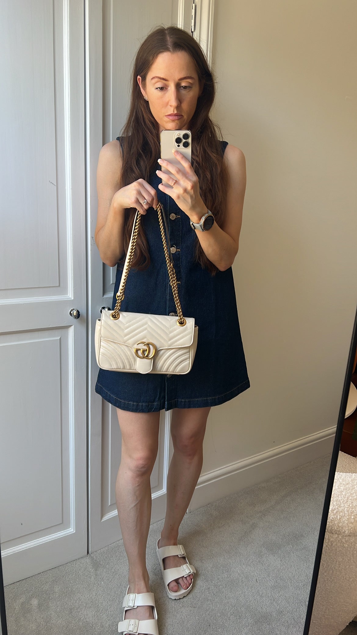 Gucci GG White Marmont Small Shoulder Bag (RRP £1890)