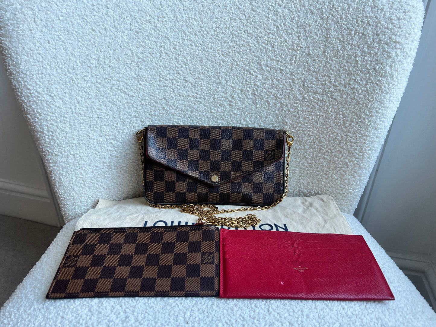 Louis Vuitton Felicie Pochette Damier Ebene (RRP £1090)