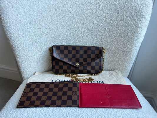 Louis Vuitton Felicie Pochette Damier Ebene (RRP £1090)