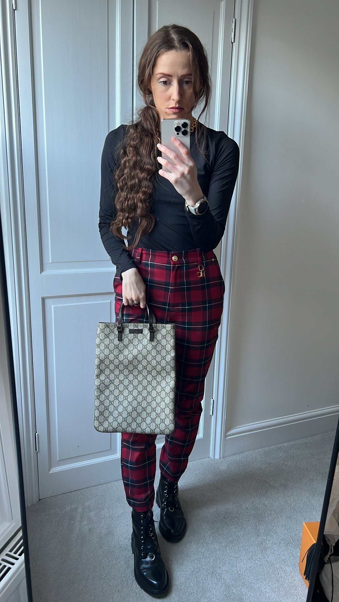 Gucci GG Canvas Vertical Flat Tote Bag