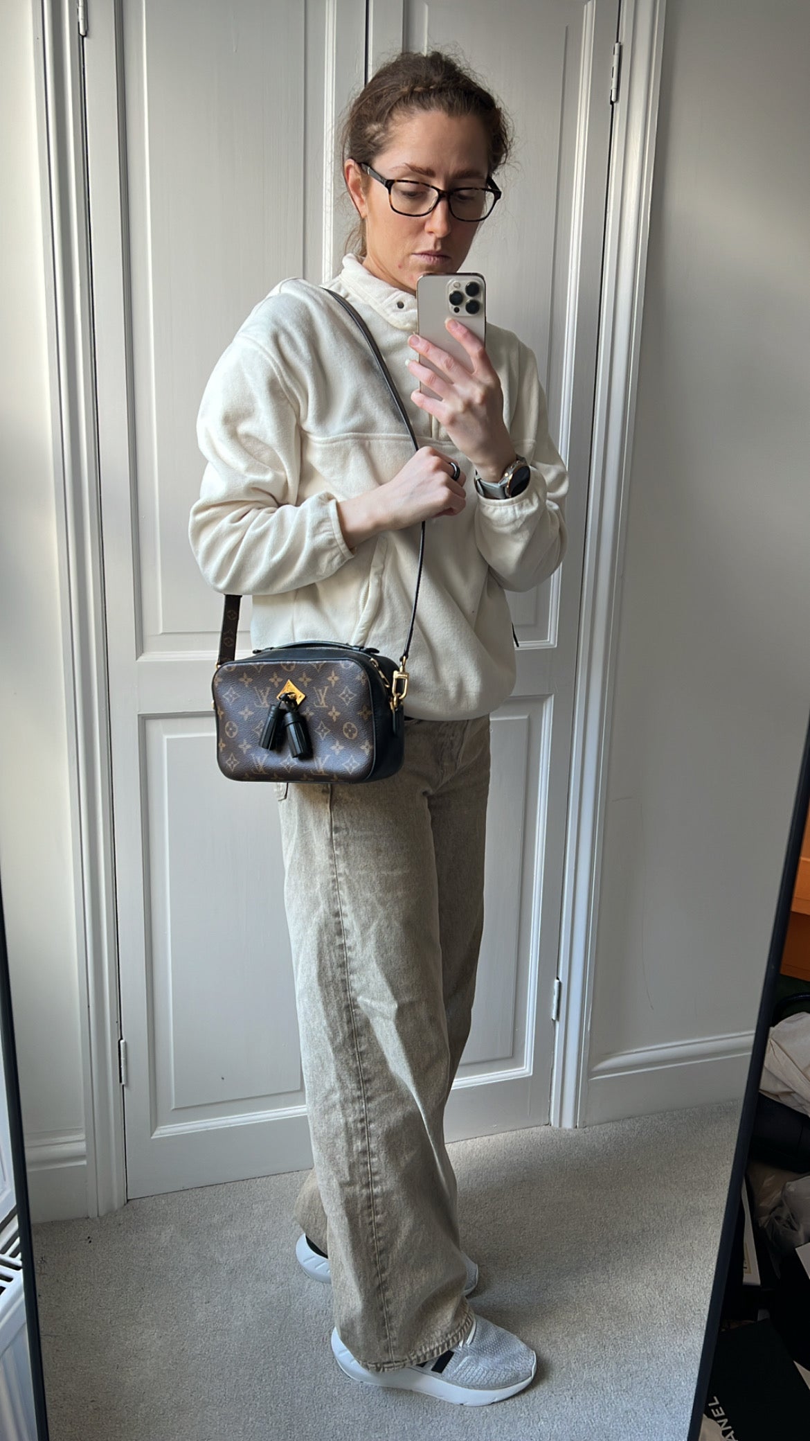 Louis Vuitton Saintonge Black and Monogram