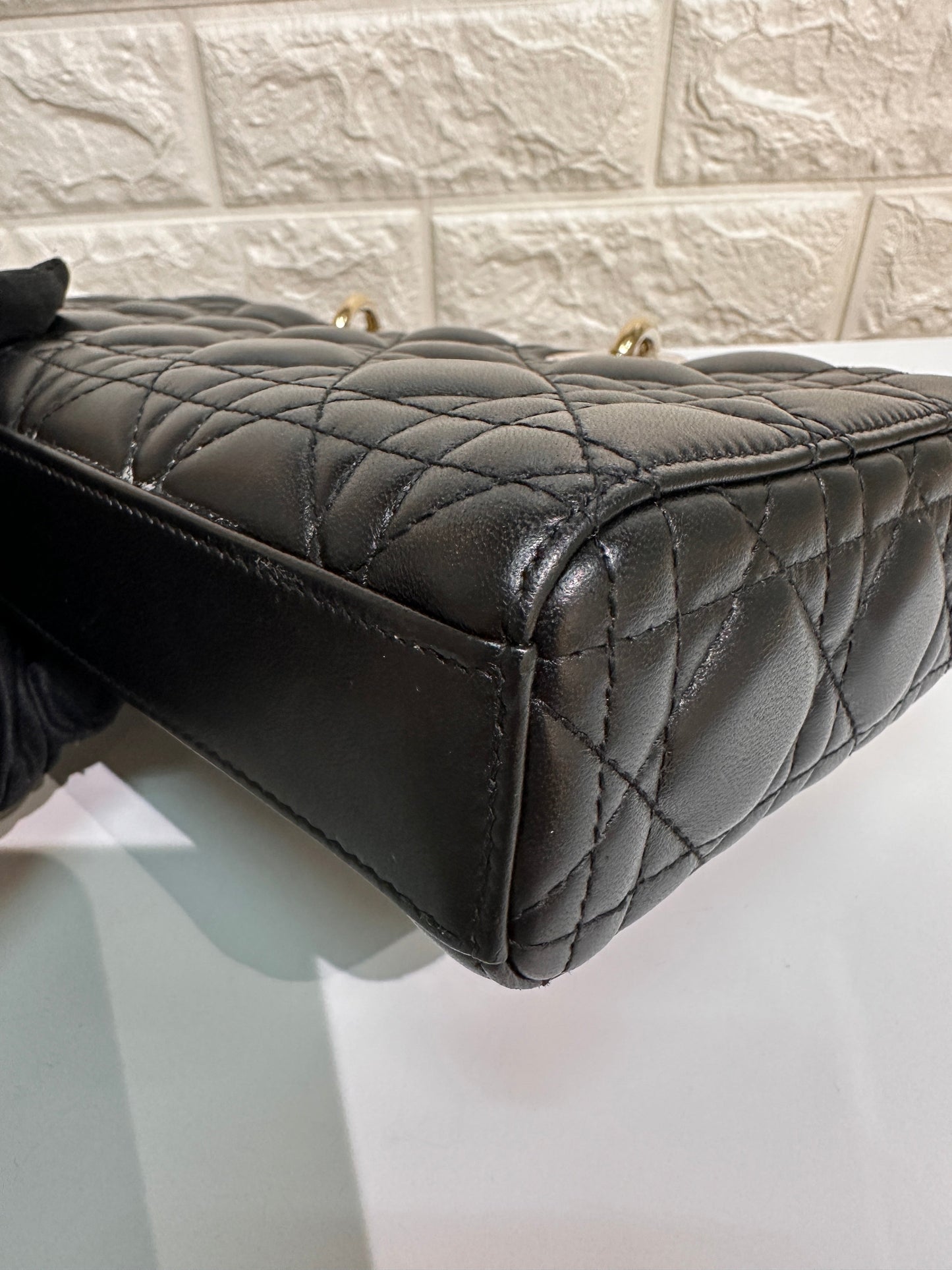 Dior Medium Lady D-Joy Bag Black Cannage Lambskin