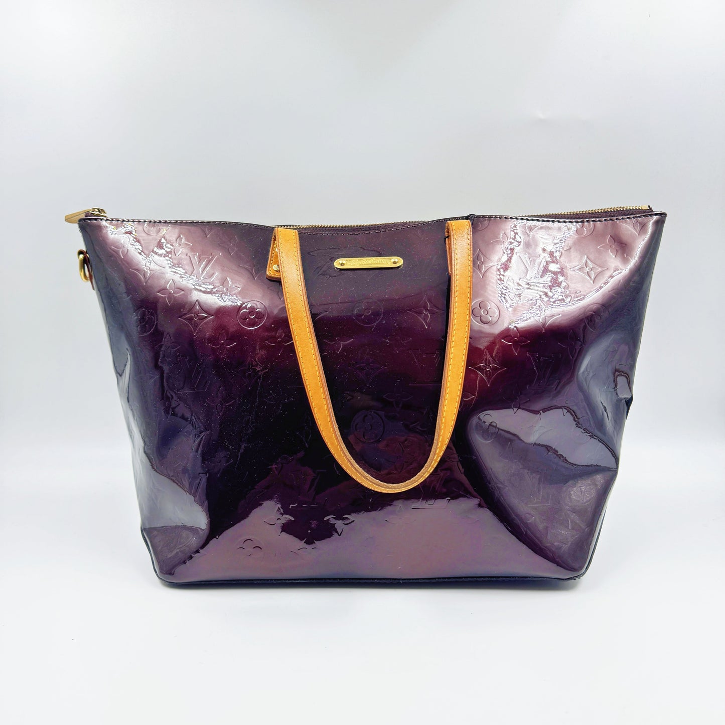 Louis Vuitton Dark Cherry Vernis Bellevue Tote TWS