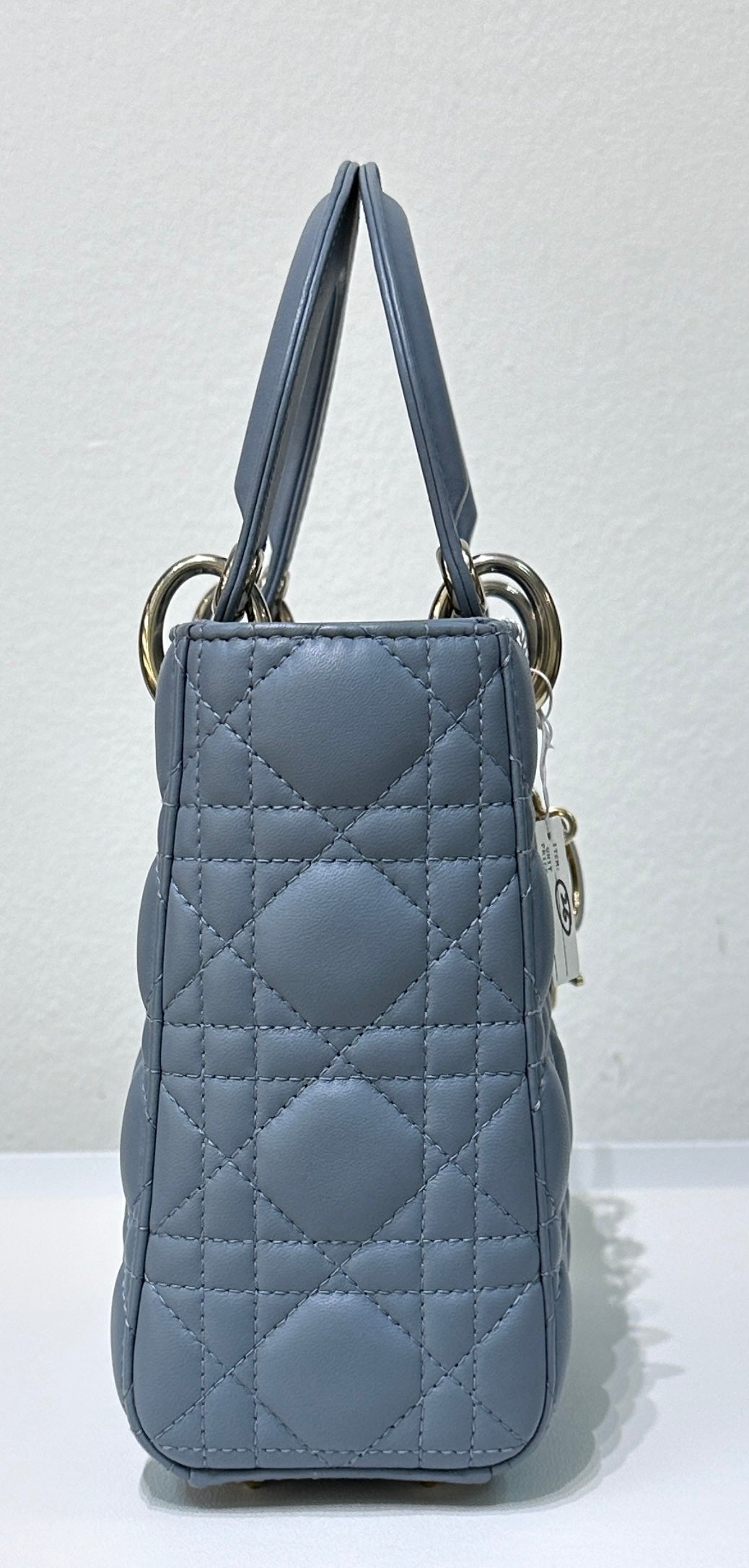 Small Lady Dior My ABC Dior Cannage Lambskin Sky Blue